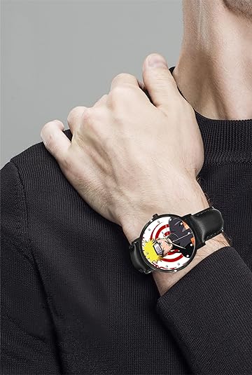 ONE: Wrist Watch for Men and Women Color: Anime Colorful Yellow Hair Cool