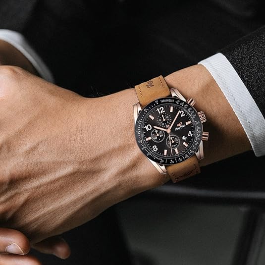 ONE: Luxury Wrist Watch Minimalist Men Square Dial Business Style Leather Strap Quartz Analog