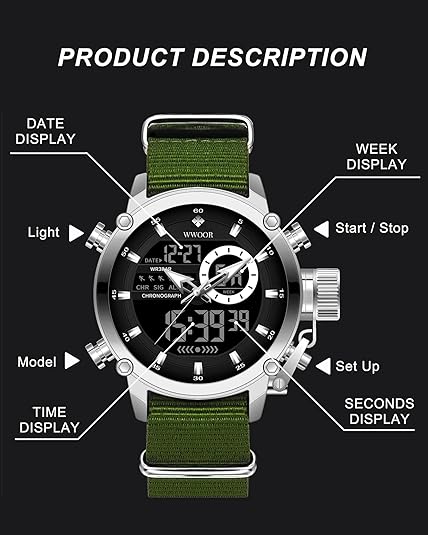 ONE: High Quality Military Sports Watch Lightweight Tactical Waterproof