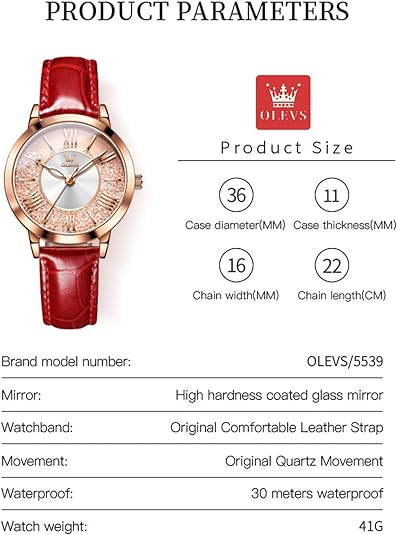 ONE:  Luxury Elegant Watch and Bracelet Set for Women:  Rhinestone with Bangles Starry Sky
