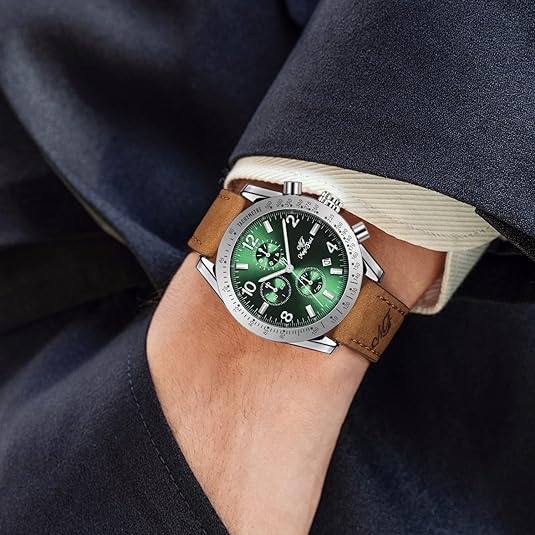 ONE: Luxury Wrist Watch Minimalist Men Square Dial Business Style Leather Strap Quartz Analog