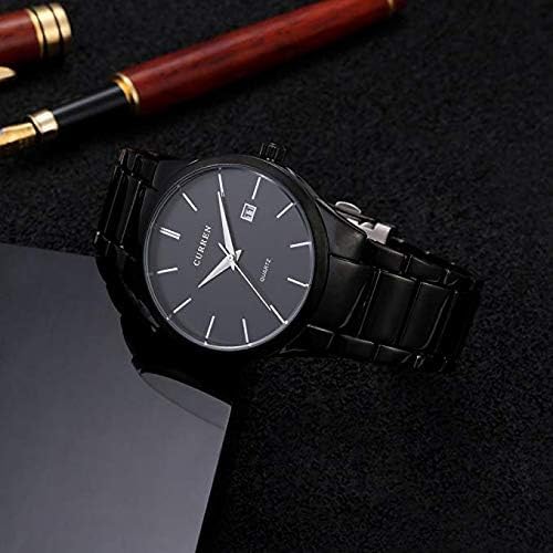 ONE:  Men's Wrist Watch Stainless Steel Band Waterproof  Date Quartz Wristwatch
