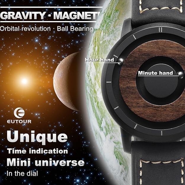 ONE:  Magnetic Levitation Wrist Watch Style Wooden