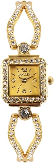 ONE:  Luxury Elegant Watch and Bracelet Set for Women:  Rhinestone with Bangles