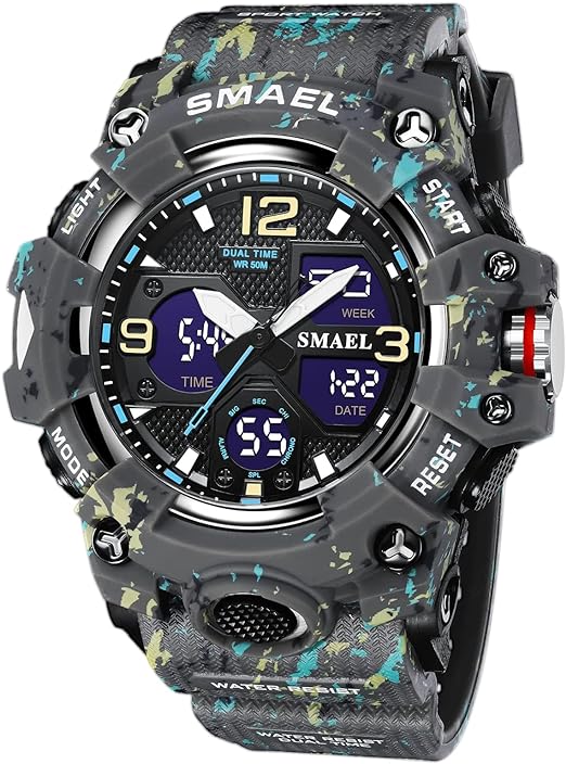 ONE: Men's Watches Multi Function Military S-Shock Sports Watch LED Digital Waterproof