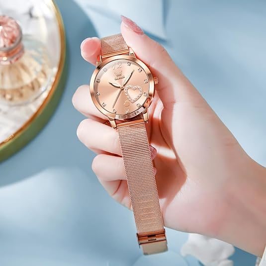 ONE:  Luxury Elegant Watch and Bracelet Set for Women:  Rhinestone with Bangles Starry Sky