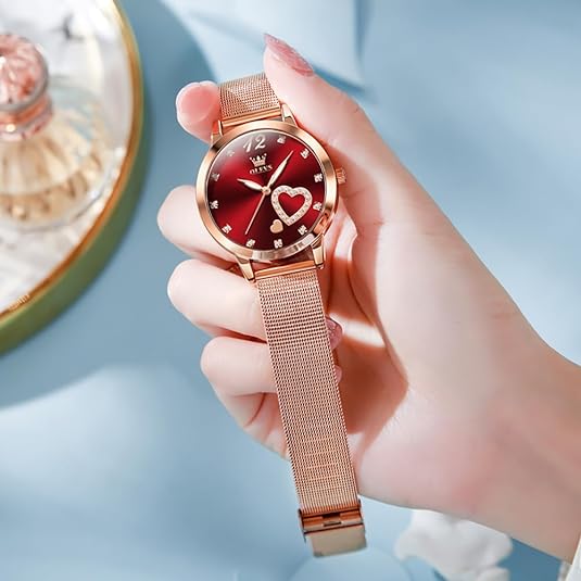 ONE:  Luxury Elegant Watch and Bracelet Set for Women:  Rhinestone with Bangles Starry Sky