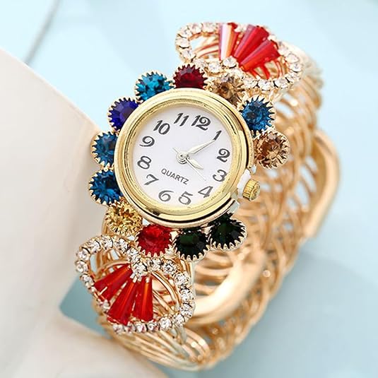 2 Luxury Elegant Watches Jewelry Set: Two Watches,