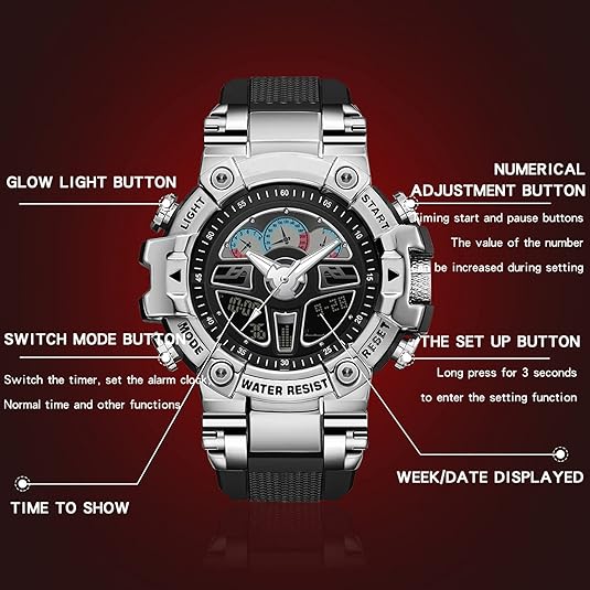ONE: Men's Outdoor Electronic Military Outdoor Sports Watch