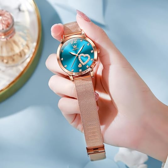 ONE:  Luxury Elegant Watch and Bracelet Set for Women:  Rhinestone with Bangles Starry Sky
