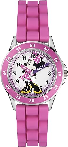 ONE: Kids Disney Mickey Mouse Minnie Mouse Analog Quartz Time Teacher Wrist Watch for Toddlers, Boys & Girls to Learn How to Tell Time