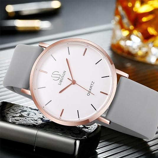ONE: Luxury Wrist Watch Minimalist Men Square Dial Business Style Leather Strap Quartz Analog