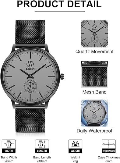ONE: Luxury Wrist Watch Minimalist Men Square Dial Business Style Leather Strap Quartz Analog