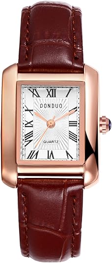 0NE: Luxury Wrist Watch Minimalist Men Square Dial Business Style Leather Strap Quartz Analog