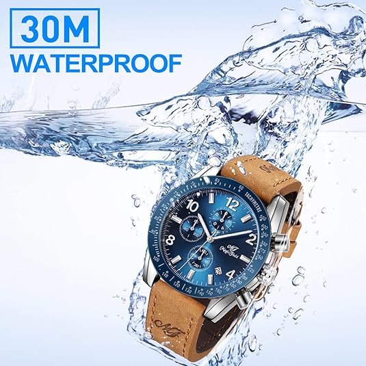 ONE: Luxury Wrist Watch Minimalist Men Square Dial Business Style Leather Strap Quartz Analog