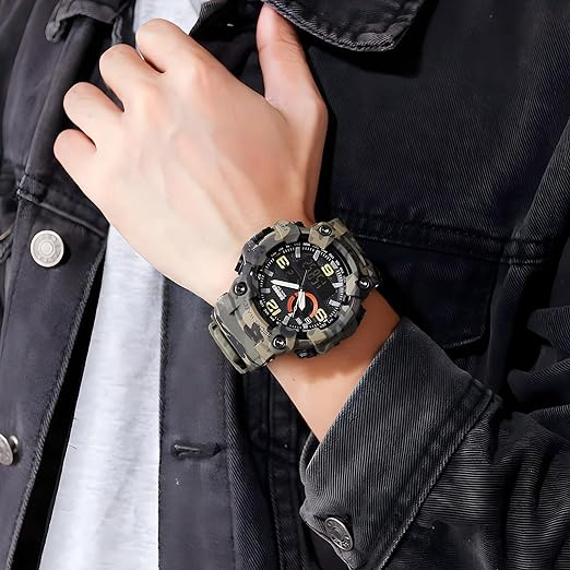 ONE: Men's Watches Multi Function Military S-Shock Sports Watch LED Digital Waterproof