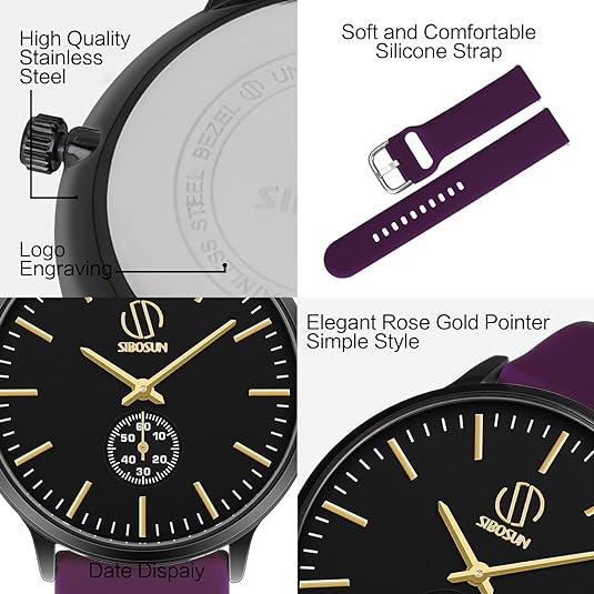 ONE: Luxury Wrist Watch Minimalist Men Square Dial Business Style Leather Strap Quartz Analog
