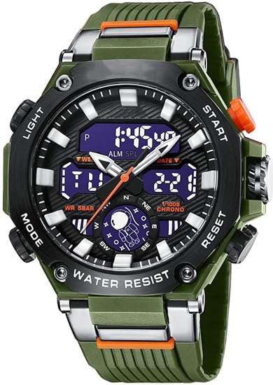 ONE: Men's Watches Multi Function Military S-Shock Sports Watch LED Digital Waterproof