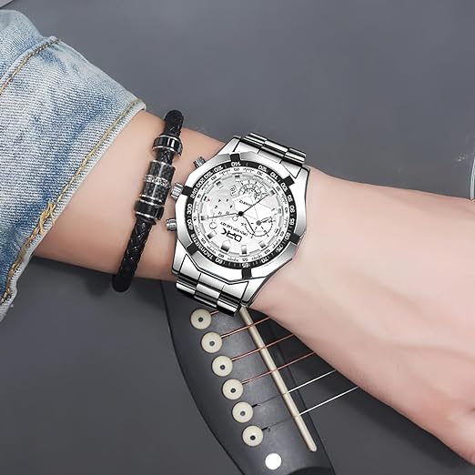 ONE: Luxury Wrist Watch Minimalist Men Square Dial Business Style Leather Strap Quartz Analog