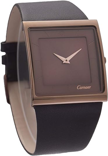 ONE: Luxury Wrist Watch Minimalist Men Square Dial Business Style Leather Strap Quartz Analog