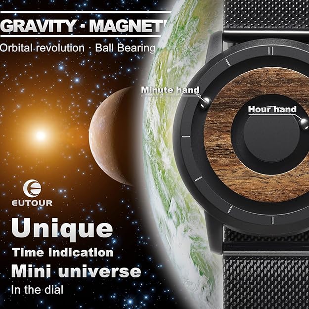 ONE:  Magnetic Levitation Wrist Watch Style Wooden