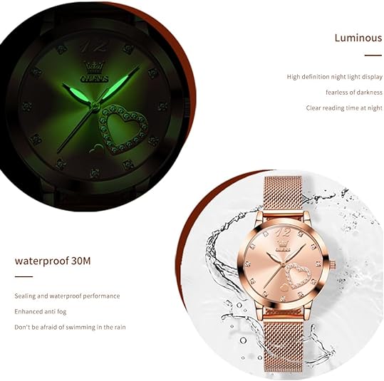ONE:  Luxury Elegant Watch and Bracelet Set for Women:  Rhinestone with Bangles Starry Sky