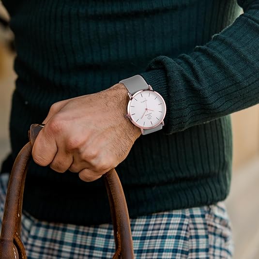 ONE: Luxury Wrist Watch Minimalist Men Square Dial Business Style Leather Strap Quartz Analog