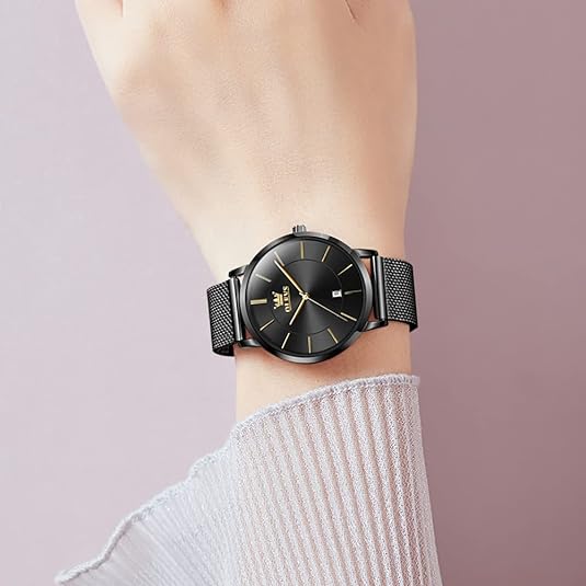 ONE:  Luxury Elegant Watch and Bracelet Set for Women:  Rhinestone with Bangles Starry Sky