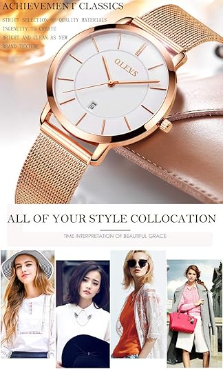ONE:  Luxury Elegant Watch and Bracelet Set for Women:  Rhinestone with Bangles Starry Sky