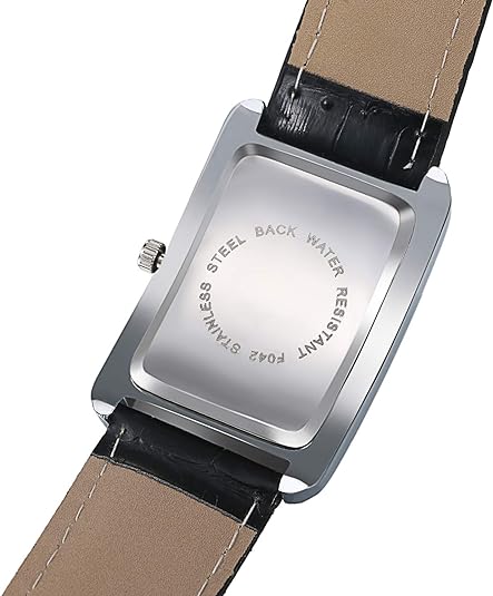 0NE: Luxury Wrist Watch Minimalist Men Square Dial Business Style Leather Strap Quartz Analog