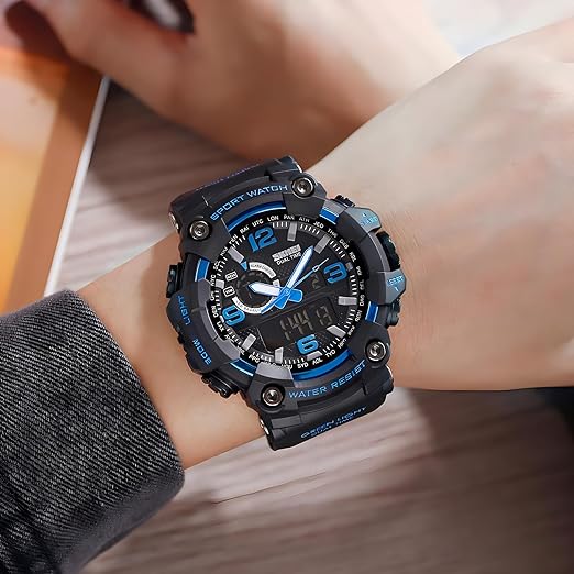 ONE: Men's Watches Multi Function Military S-Shock Sports Watch LED Digital Waterproof