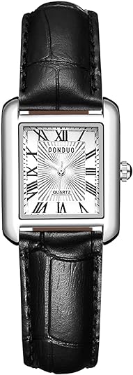 0NE: Luxury Wrist Watch Minimalist Men Square Dial Business Style Leather Strap Quartz Analog