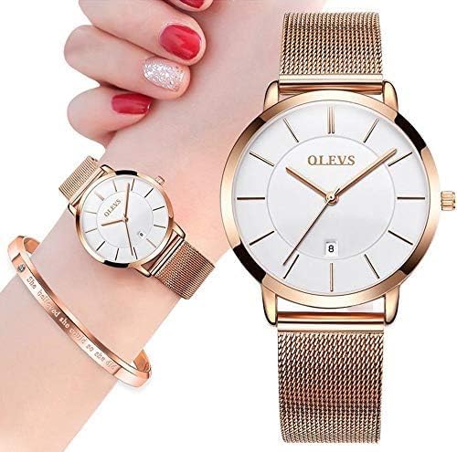 ONE:  Luxury Elegant Watch and Bracelet Set for Women:  Rhinestone with Bangles Starry Sky