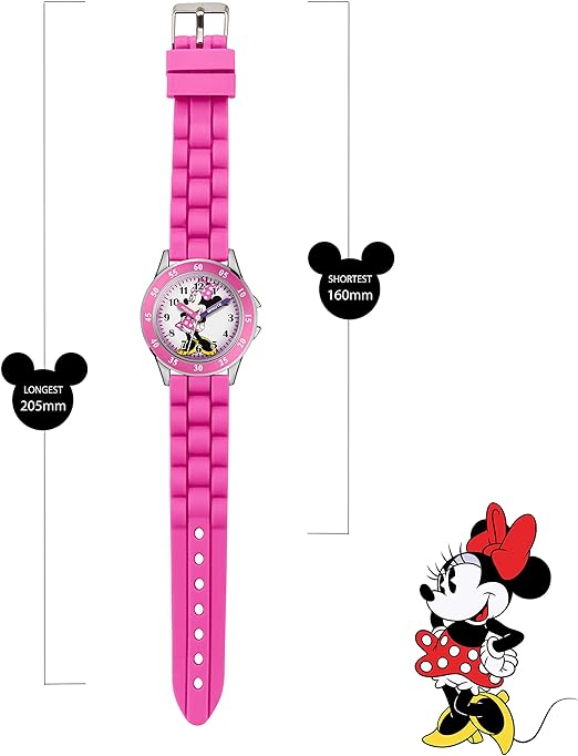 ONE: Kids Disney Mickey Mouse Minnie Mouse Analog Quartz Time Teacher Wrist Watch for Toddlers, Boys & Girls to Learn How to Tell Time