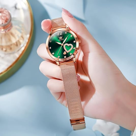ONE:  Luxury Elegant Watch and Bracelet Set for Women:  Rhinestone with Bangles Starry Sky