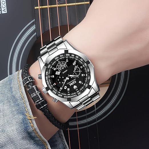 ONE: Luxury Wrist Watch Minimalist Men Square Dial Business Style Leather Strap Quartz Analog