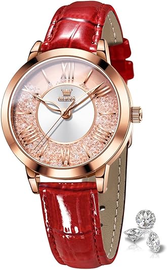 ONE:  Luxury Elegant Watch and Bracelet Set for Women:  Rhinestone with Bangles Starry Sky