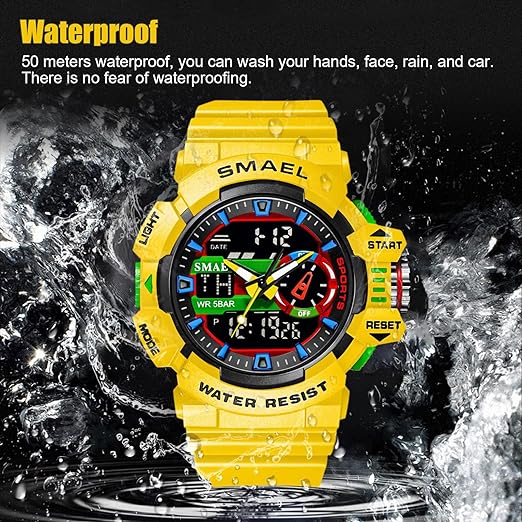 ONE: Men's Watches Multi Function Military S-Shock Sports Watch LED Digital Waterproof