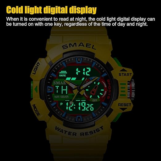 ONE: Men's Watches Multi Function Military S-Shock Sports Watch LED Digital Waterproof