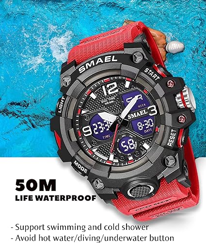 ONE: Men's Watches Multi Function Military S-Shock Sports Watch LED Digital Waterproof