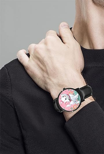 ONE: Wrist Watch for Men and Women Color: The Pink Cat