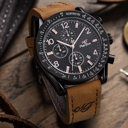 ONE: Luxury Wrist Watch Minimalist Men Square Dial Business Style Leather Strap Quartz Analog