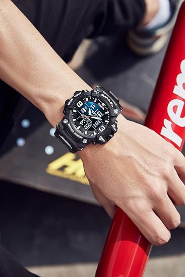 ONE: Men's Watches Multi Function Military S-Shock Sports Watch LED Digital Waterproof