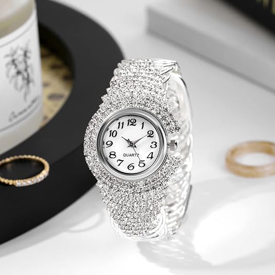 2 Luxury Elegant Watches Jewelry Set: Two Watches,