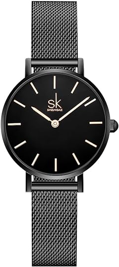 ONE:  Ultra Thin Minimalist Women Watches Simple Two Hands Ladies Dress Watch Leather Strap