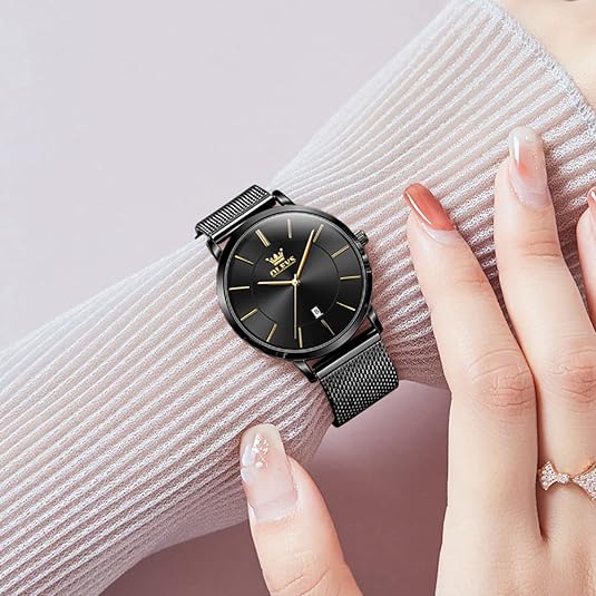 ONE:  Luxury Elegant Watch and Bracelet Set for Women:  Rhinestone with Bangles Starry Sky