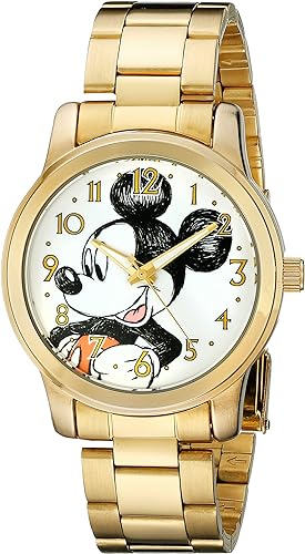 ONE: Disney Adult Classic Metal Bracelet Analog Quartz Watch