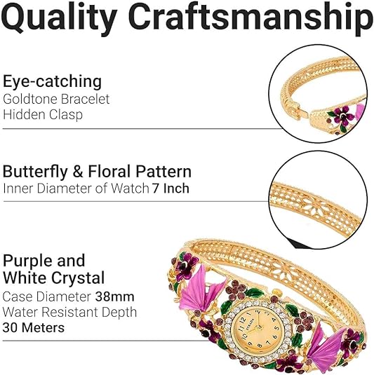 ONE:  Luxury Elegant Butterfly Watch for Women: