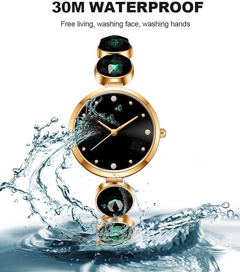 ONE: Luxury Elegant Wrist Watch for Women Analog Quartz Rhinestone  Bangle Bracelet Jewelry