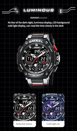 ONE: Men's Watches Multi Function Military S-Shock Sports Watch LED Digital Waterproof